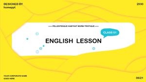 Plantilla ppt de temas relacionados con lingüística de cursos de inglés