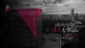 Magazyn mody w stylu Shenzhen University obronie pracy magisterskiej ogólny szablon ppt