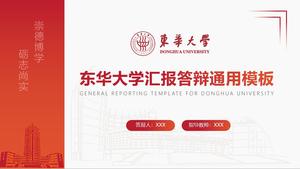 Donghua University Abschlussarbeit Verteidigung allgemeine ppt Vorlage
