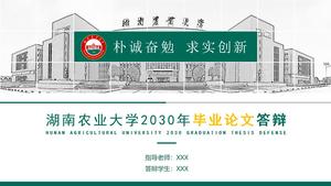 Hunan Agricultural University tesi di laurea modello difesa ppt