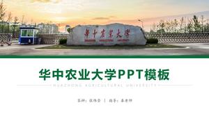Modèle général ppt pour la soutenance de thèse de fin d'études de l'Université agricole de Huazhong