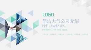 Triangle art creative cover plantilla ppt de presentación de empresa simple y atmosférica