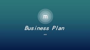 Полупрозрачный круглый творческий градиент синий фон в стиле iOS шаблон бизнес-проекта план п.