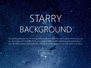 Schöne Sternenhimmel minimalistische Atmosphäre durchscheinende iOS-Stil ppt Vorlage