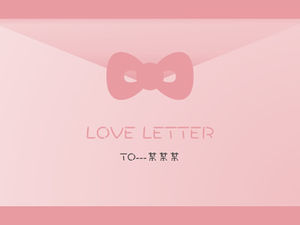 Plantilla ppt de tarjeta de felicitación de confesión de San Valentín de estilo de dibujos animados lindo simple para TA