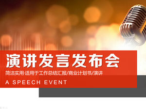 Concurso de oratoria conferencia tema de discurso plantilla ppt