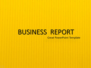 골판지 배경 노란색과 검은 색 미니멀 플랫 비즈니스 작업 보고서 PPT 템플릿