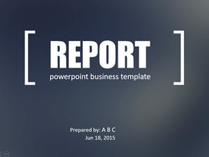 Gaya iOS bisnis kabur latar belakang abu-abu datar Template laporan kerja bisnis Eropa dan Amerika