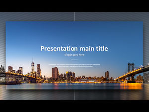 Projection design elements European and American style exquisite business ppt template