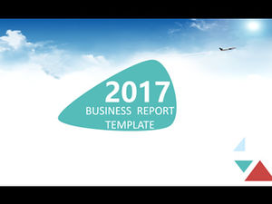 Zusammenfassung des atmosphärischen praktischen Geschäftsberichts 2017 und Arbeitsplan-Ppt-Vorlage (Vollversion)
