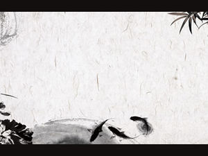 4つのエレガントなノスタルジックな中国風ワイドスクリーンppt背景画像テンプレート