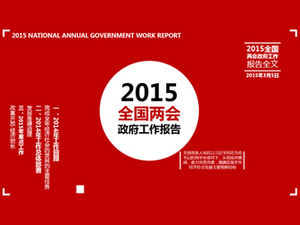 Raport z pracy rządu z dwóch sesji 2015 Pełny tekst Szablon PPT