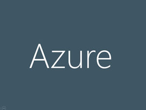 قالب ppt لخطاب مسؤول التكنولوجيا الرئيسي في Azure على الطراز الأوروبي والأمريكي شديد البساطة