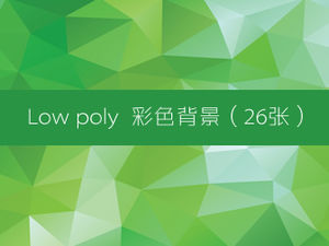 26 hochauflösende Low-Poly-Farbhintergründe im PNG-Format (2560 x 1440)