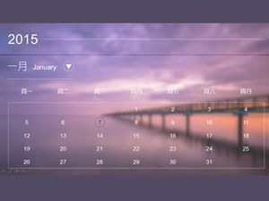 ثلاثة قوالب باور بوينت التقويم على غرار IOS 2015