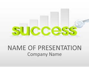 Upward trend chart Success success symbol simple business ppt template
