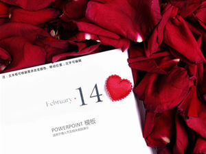 Rose Lover 14 février Modèle ppt de la Saint-Valentin