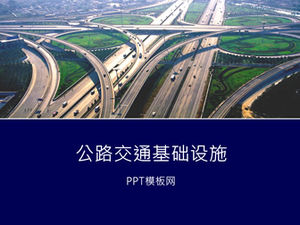 Road traffic infrastructure ppt template