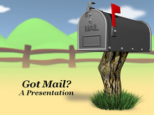 قالب Mailbox letter mailppt