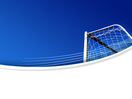Modelo de ppt de esportes simples de gol de futebol