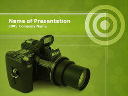 Spring photography theme ppt template