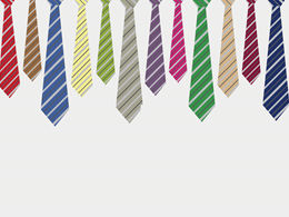 Kolor krawat biznes szablon ppt