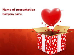 Full box of love-love charity ppt template