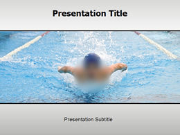 游泳运动项目PPT模板