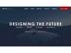 青と赤のウェブスタイルの画像タイポグラフィデザインヨーロッパと米国のPPTテンプレート