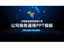 Template PPT laporan bisnis umum biru