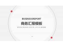 Modello di diapositiva di report di business dinamico grigio semplice