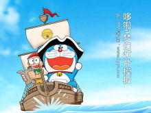 Descărcare șablon de diapozitive de desene animate de fundal Doraemon