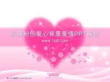 Amore coreano su elegante sfondo rosa amore PowerPoint Template Download
