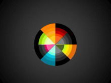Ovo de arco-íris personalizado como arte de fundo download do modelo PPT