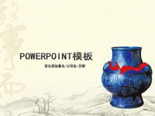 Download del modello di presentazione di sfondo in ceramica cinese