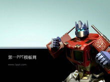 Transformers arka plan karikatür anime PPT şablon indir