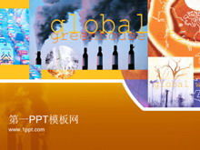 Global warming greenhouse effect PPT template download