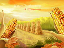 Téléchargement du modèle de diapositive de récolte de maïs d'automne