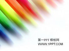 Șablon PPT pentru designul fundalului cu bandă colorată