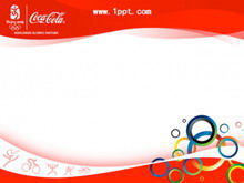 可口可樂奧運主題PPT模板下載