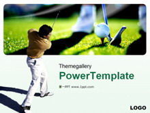 Golf sports sports PPT template