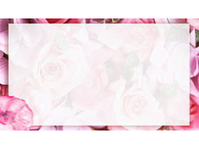 玫瑰花朵PPT背景图片