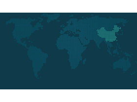 Duas imagens de fundo PPT de matriz de pontos de mapa mundial azul
