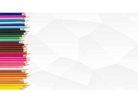 Dwa wykwintne kolorowe ołówki obraz tła PPT