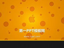 Apple logo background technology slide material