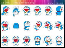 Doraemon PPT kesim boyama 5
