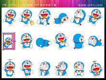 Doraemon PPT geschnittenes Gemälde 3