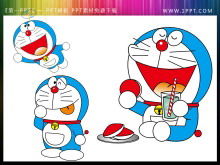 Descarga de material de pintura de corte Doraemon PPT