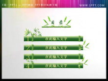 Bambu slayt katalog şablonu