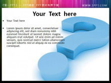 파란색 물음표 슬라이드 삽화 소재 다운로드